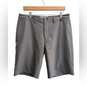 Travis Mathew Golf Shorts Prestige 777 True Performance Grey Athletic Size 34